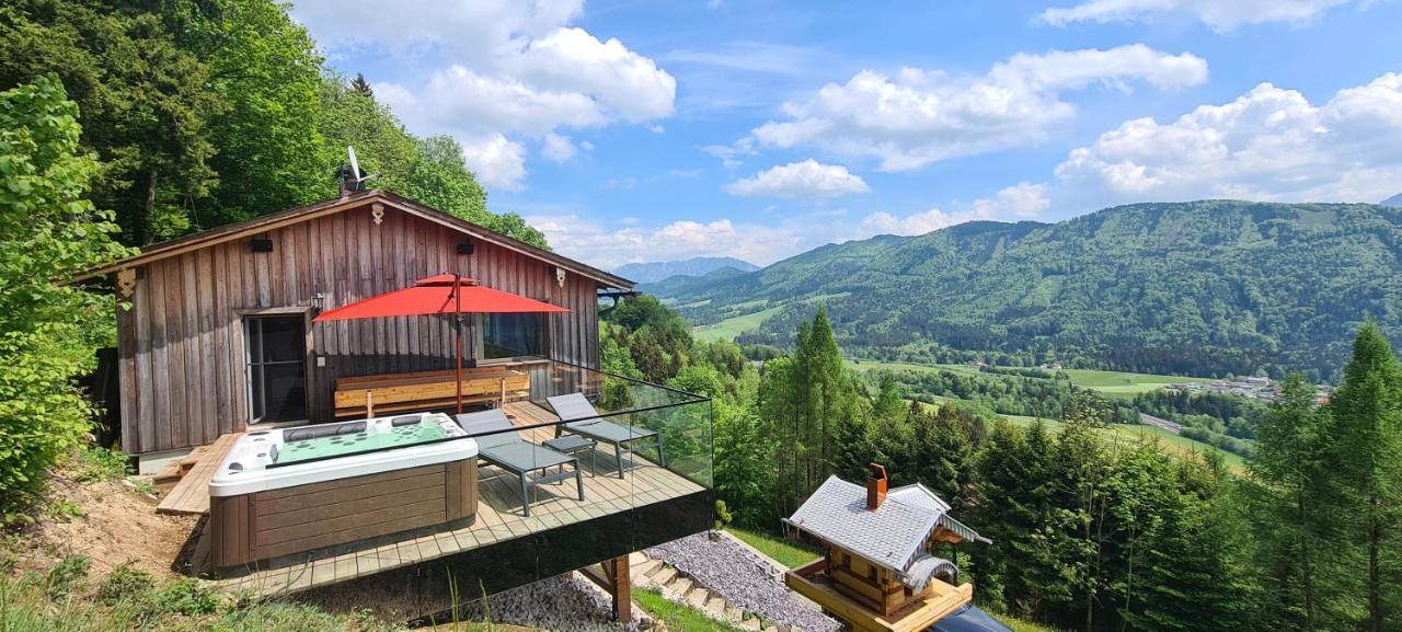 Bergvilla mit Seeblick - Mondsee Innerschwand Eksteriør billede